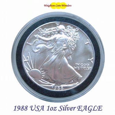 1988 1oz Silver American Eagle